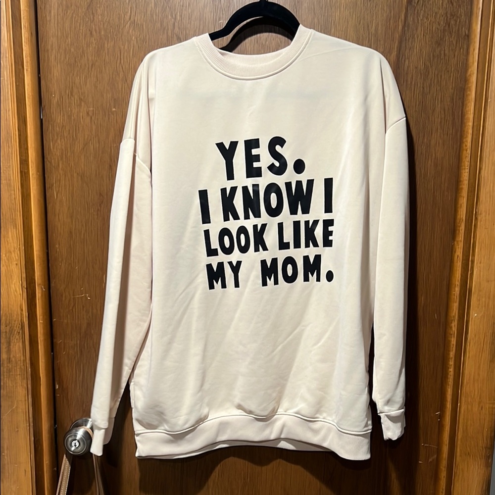 Women's Cream Graphic Sweater